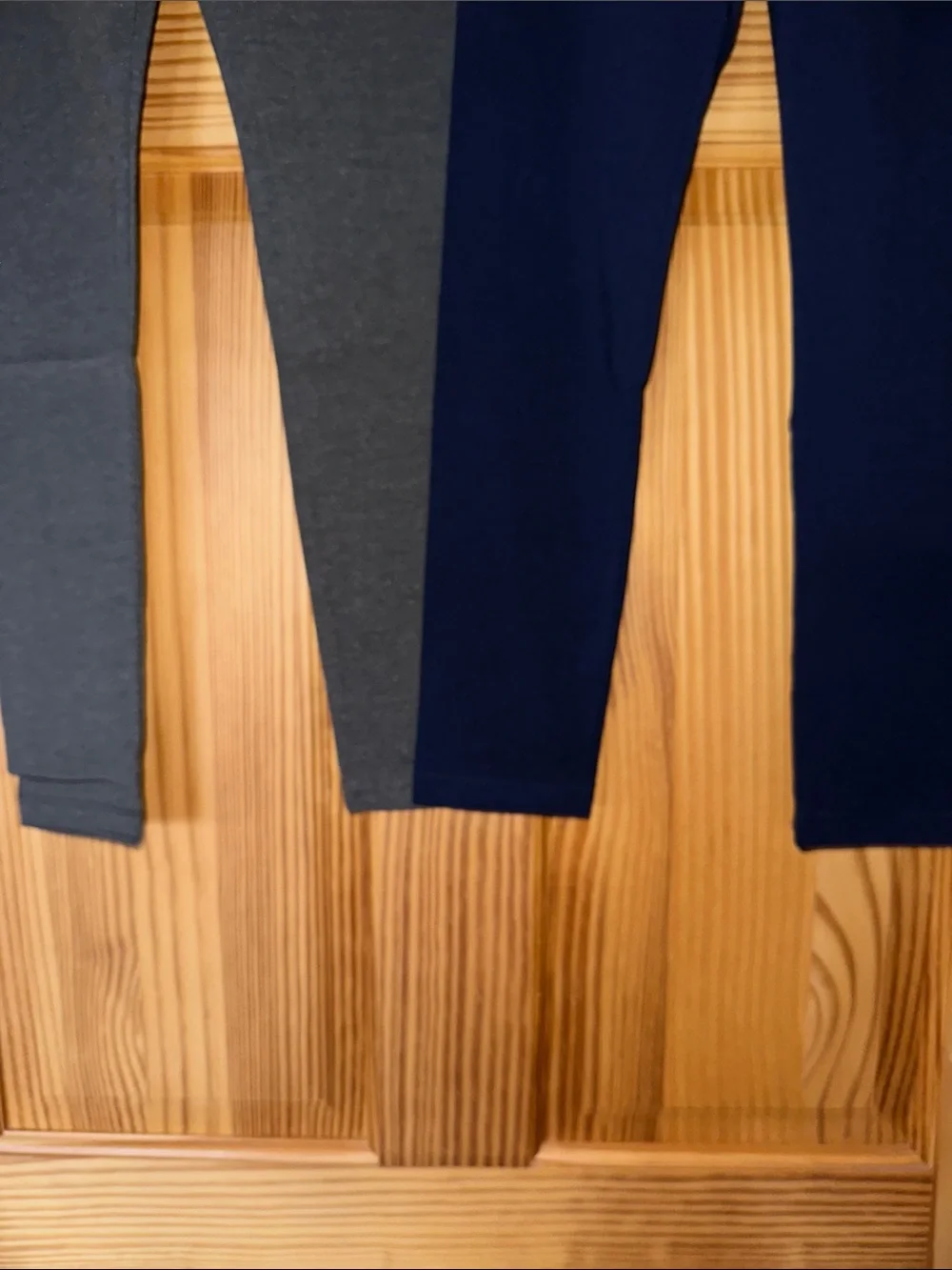 Justice Full-Length Girls' Leggings (2-Pack) steel heather/french navy NWT